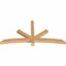 Ekena Millwork Alberta Smooth Timber Gable Bracket, Western Red Cedar, 72"W x 36"H x 3 1/2"D x 3 1/2"F, 12/12 Pitch GBW072X36X0404ALB00SWR - alternate 3